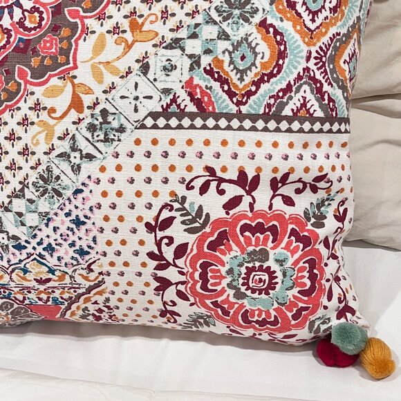 Anthology Elephant Embroidered Duck Down Square Throw Pillow - Picture 5 of 9